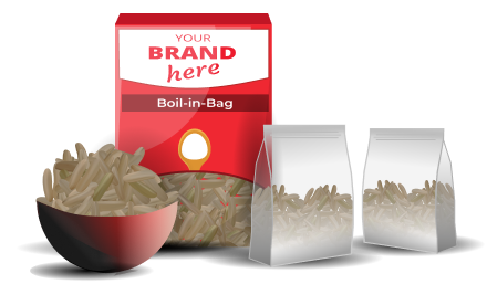 private label boil in bag rice 